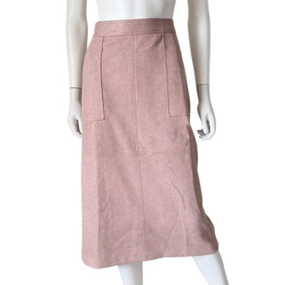 Anthropologie Current Air Clarisa Pencil Skirt in Pink 12 NEW - Picture 1 of 5